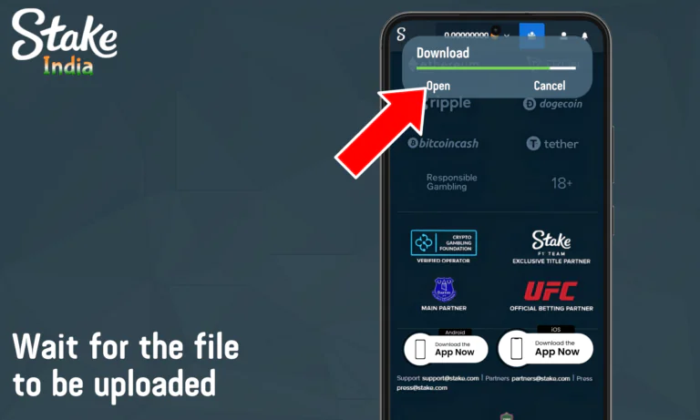Wait for the file to be uploaded